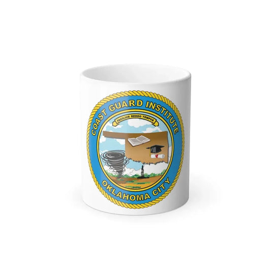 USCG Institute Oklahoma City (U.S. Coast Guard) Color Changing Coffee Mug 11oz - Go Mug Yourself