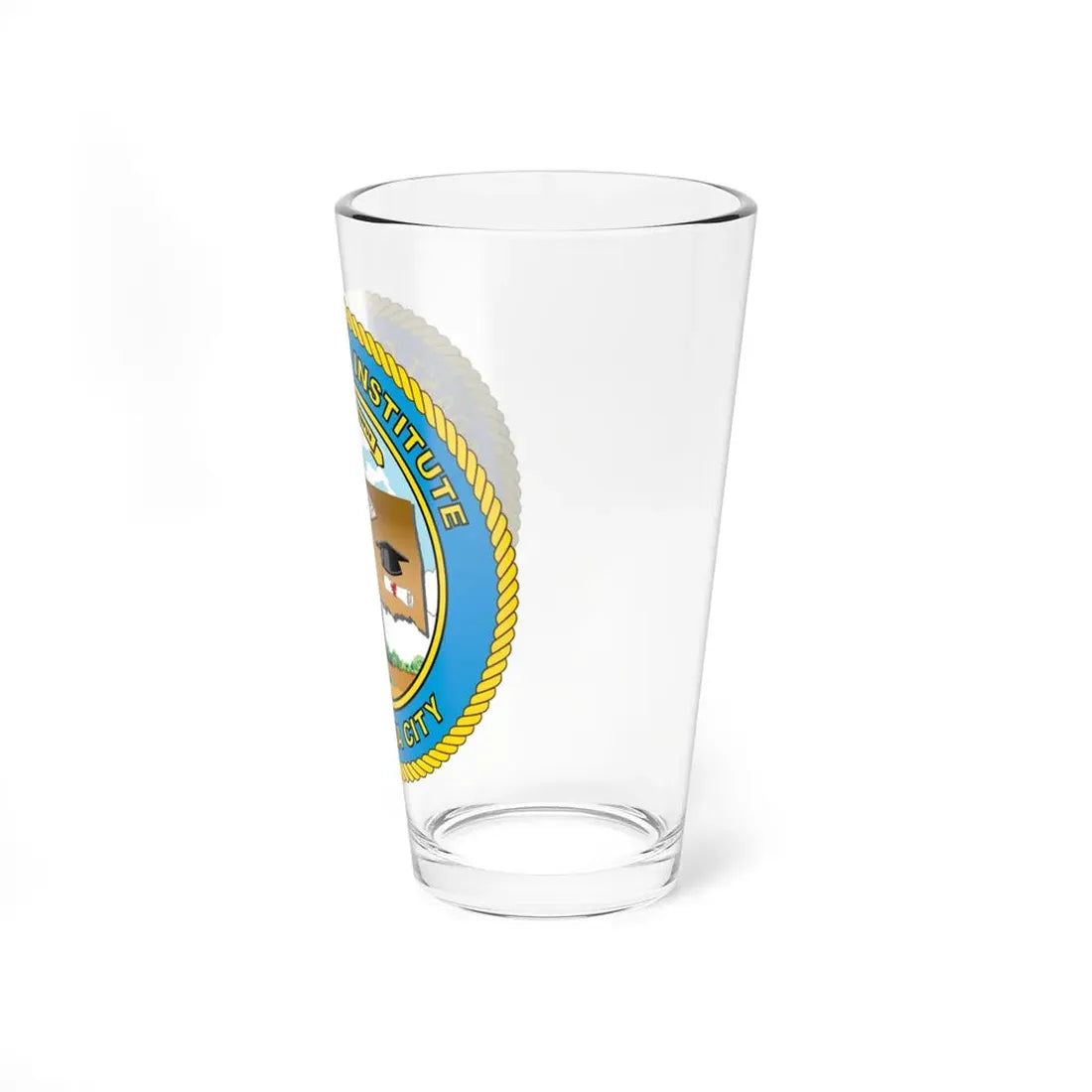 USCG Institute Oklahoma City (U.S. Coast Guard) Pint Glass 16oz - Go Mug Yourself