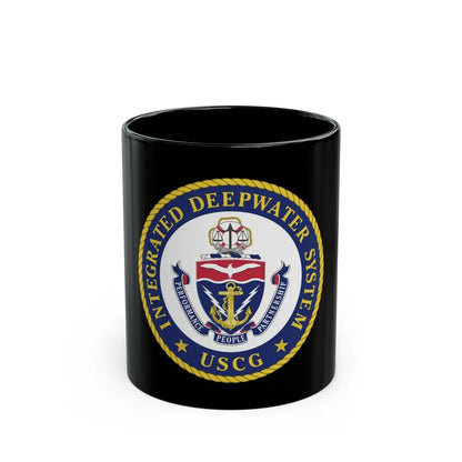 USCG Integrated Deepwater System (U.S. Coast Guard) Black Coffee Mug-11oz-Go Mug Yourself