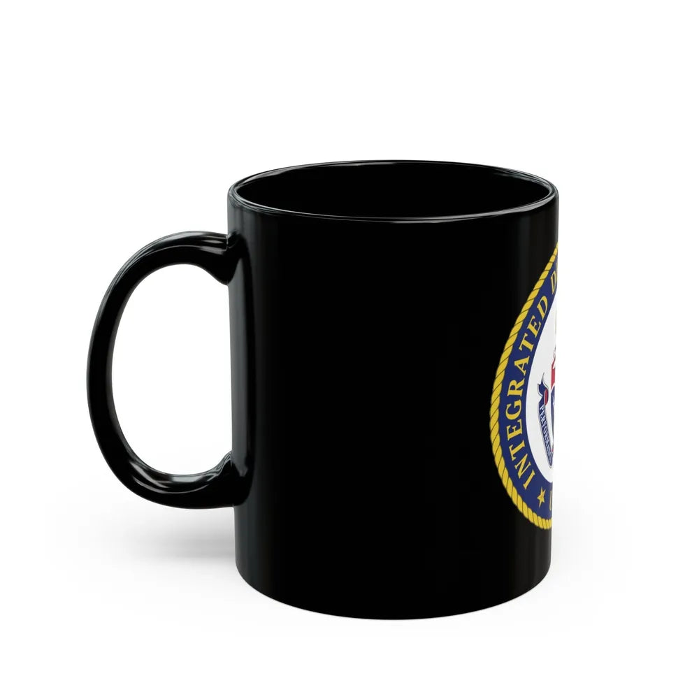 USCG Integrated Deepwater System (U.S. Coast Guard) Black Coffee Mug-Go Mug Yourself