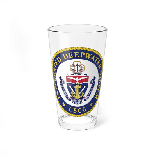 USCG Integrated Deepwater System (U.S. Coast Guard) Pint Glass 16oz-16oz-Go Mug Yourself