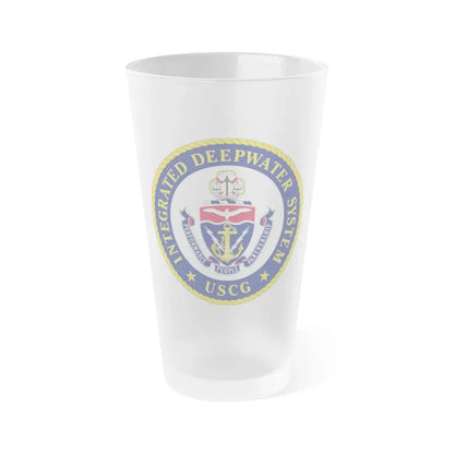 USCG Integrated Deepwater System (U.S. Coast Guard) Frosted Pint Glass 16oz Default Title - Go Mug Yourself