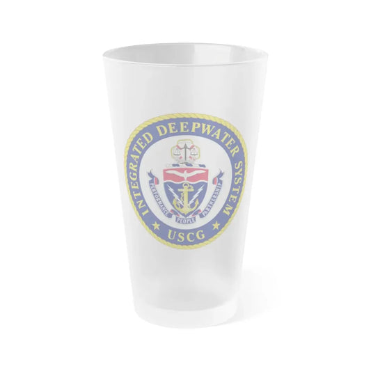 USCG Integrated Deepwater System (U.S. Coast Guard) Frosted Pint Glass 16oz Default Title - Go Mug Yourself