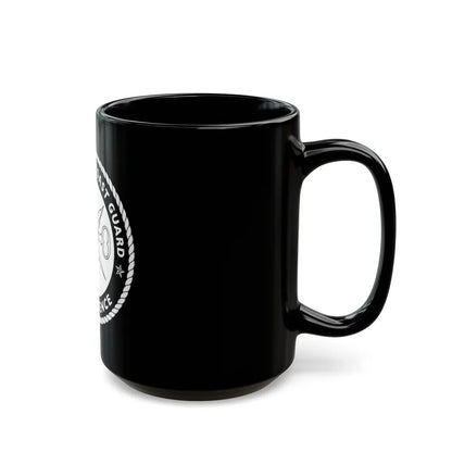 USCG Intelligence 1 color (U.S. Coast Guard) Black Coffee Mug-Go Mug Yourself