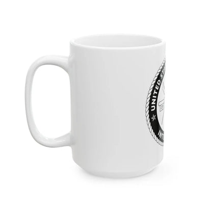 USCG Intelligence 1 color (U.S. Coast Guard) White Coffee Mug-Go Mug Yourself
