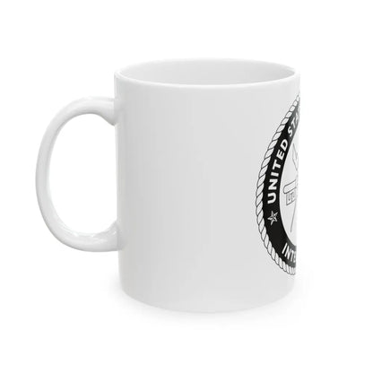 USCG Intelligence 1 color (U.S. Coast Guard) White Coffee Mug-Go Mug Yourself