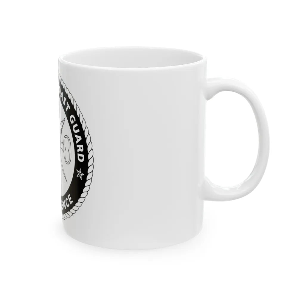 USCG Intelligence 1 color (U.S. Coast Guard) White Coffee Mug-Go Mug Yourself