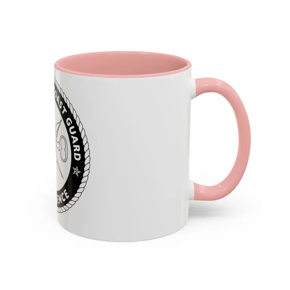 USCG Intelligence 1 color (U.S. Coast Guard) Accent Coffee Mug - Go Mug Yourself