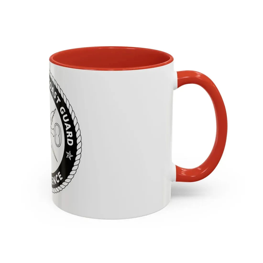 USCG Intelligence 1 color (U.S. Coast Guard) Accent Coffee Mug - Go Mug Yourself