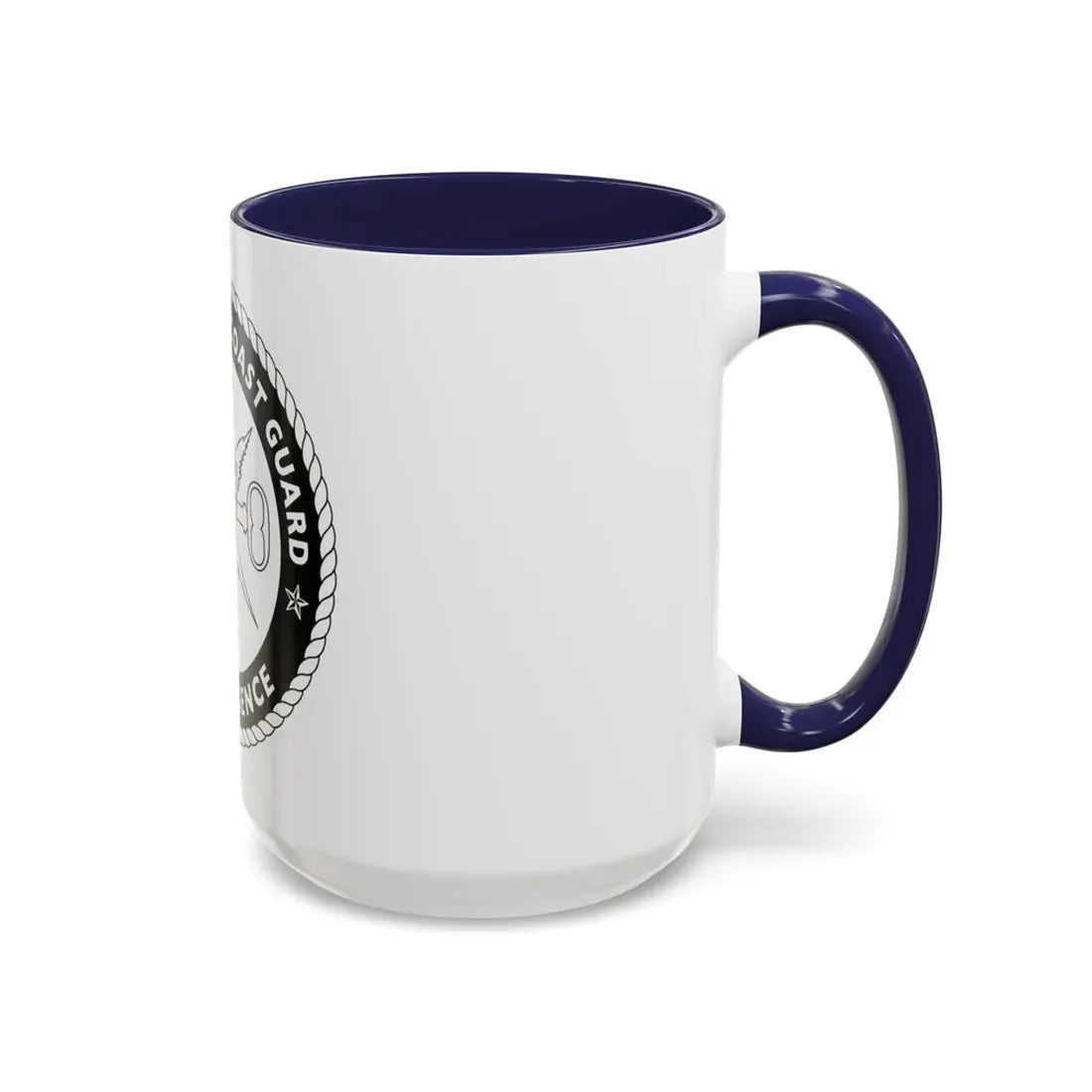 USCG Intelligence 1 color (U.S. Coast Guard) Accent Coffee Mug - Go Mug Yourself
