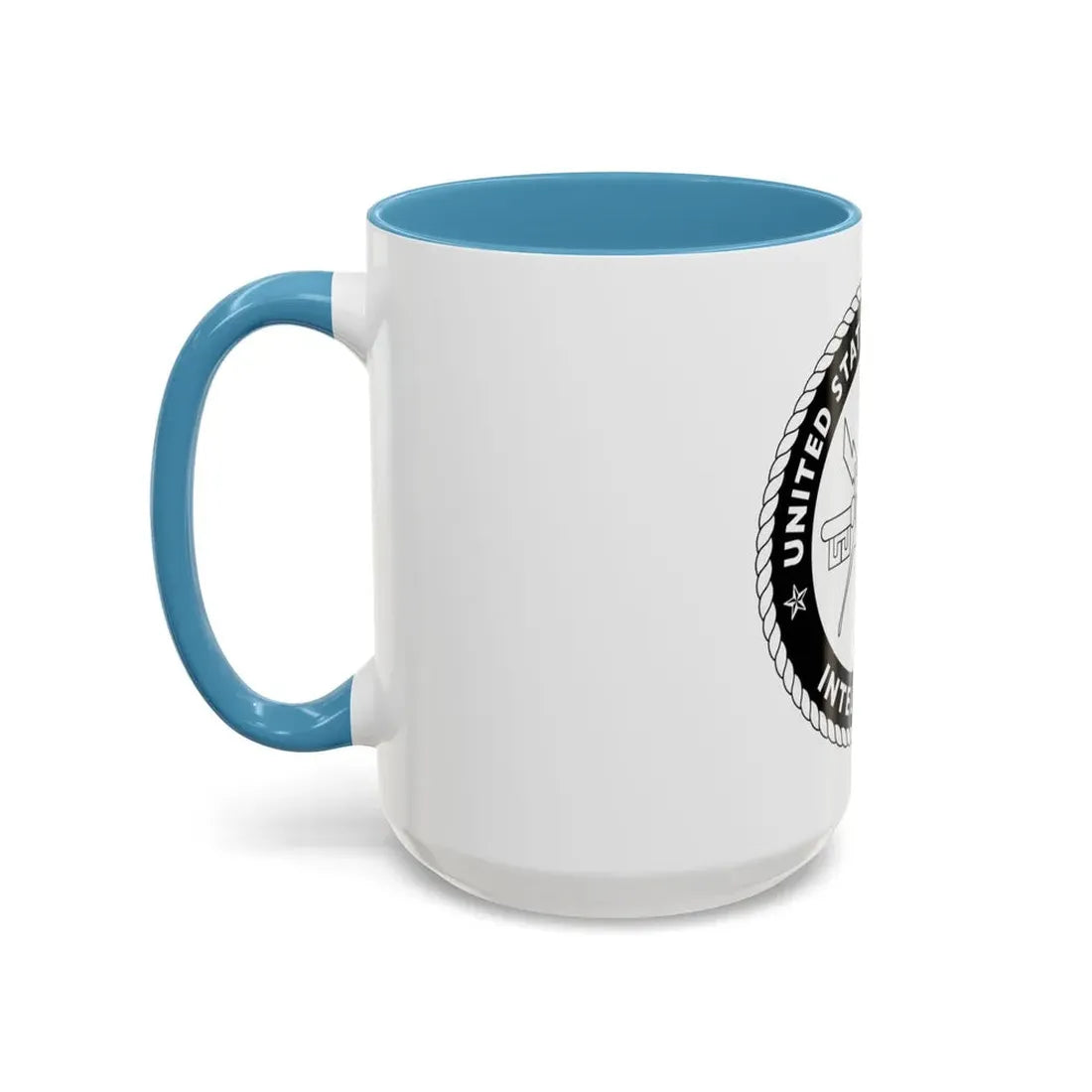 USCG Intelligence 1 color (U.S. Coast Guard) Accent Coffee Mug - Go Mug Yourself
