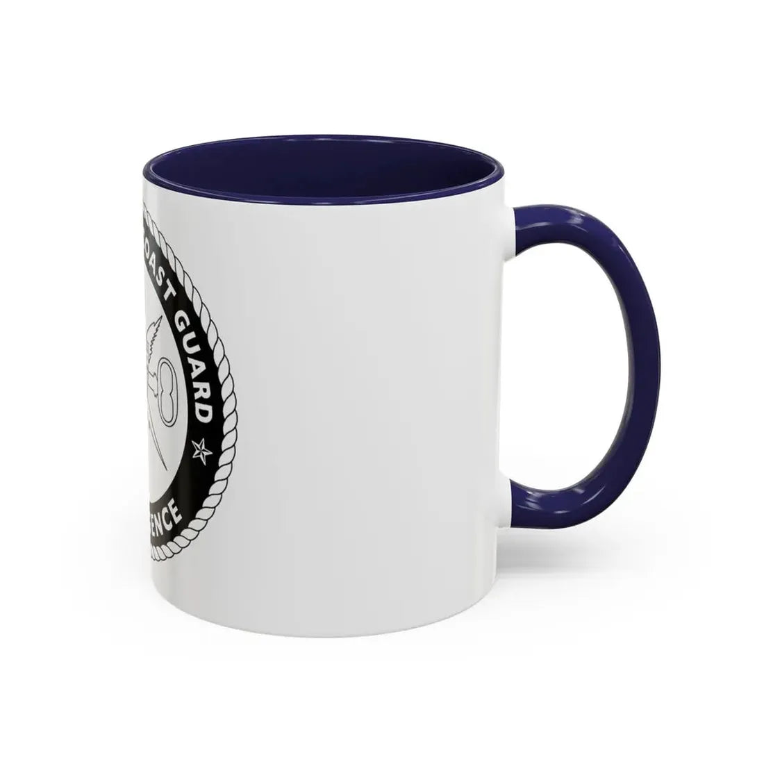 USCG Intelligence 1 color (U.S. Coast Guard) Accent Coffee Mug - Go Mug Yourself