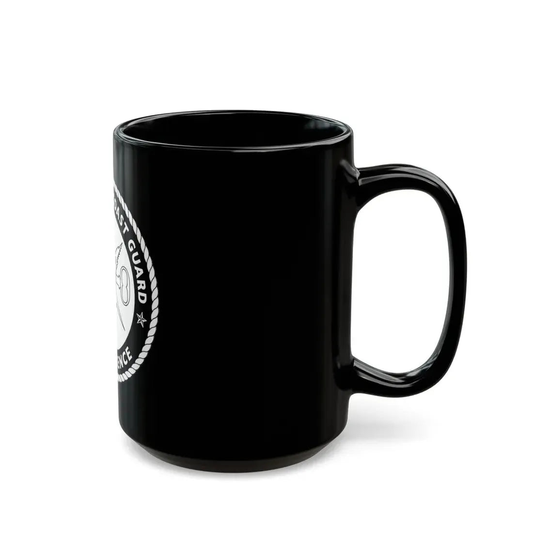 USCG Intelligence 1 color (U.S. Coast Guard) Black Coffee Mug - Go Mug Yourself