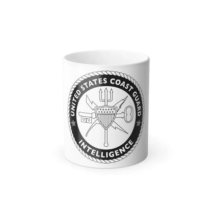 USCG Intelligence 1 color (U.S. Coast Guard) Color Changing Coffee Mug 11oz - Go Mug Yourself