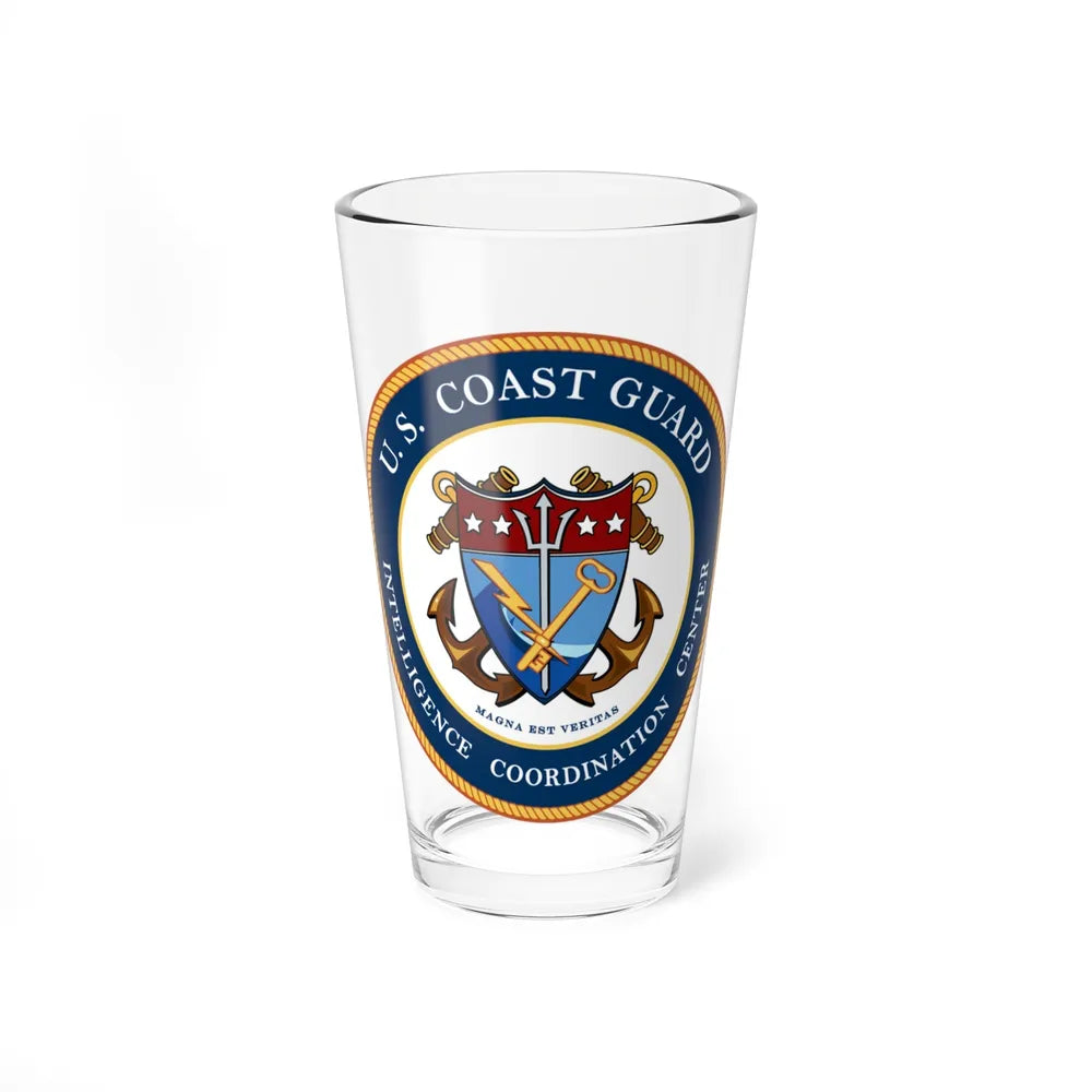 USCG Intelligence Coordination Center (U.S. Coast Guard) Pint Glass 16oz-16oz-Go Mug Yourself