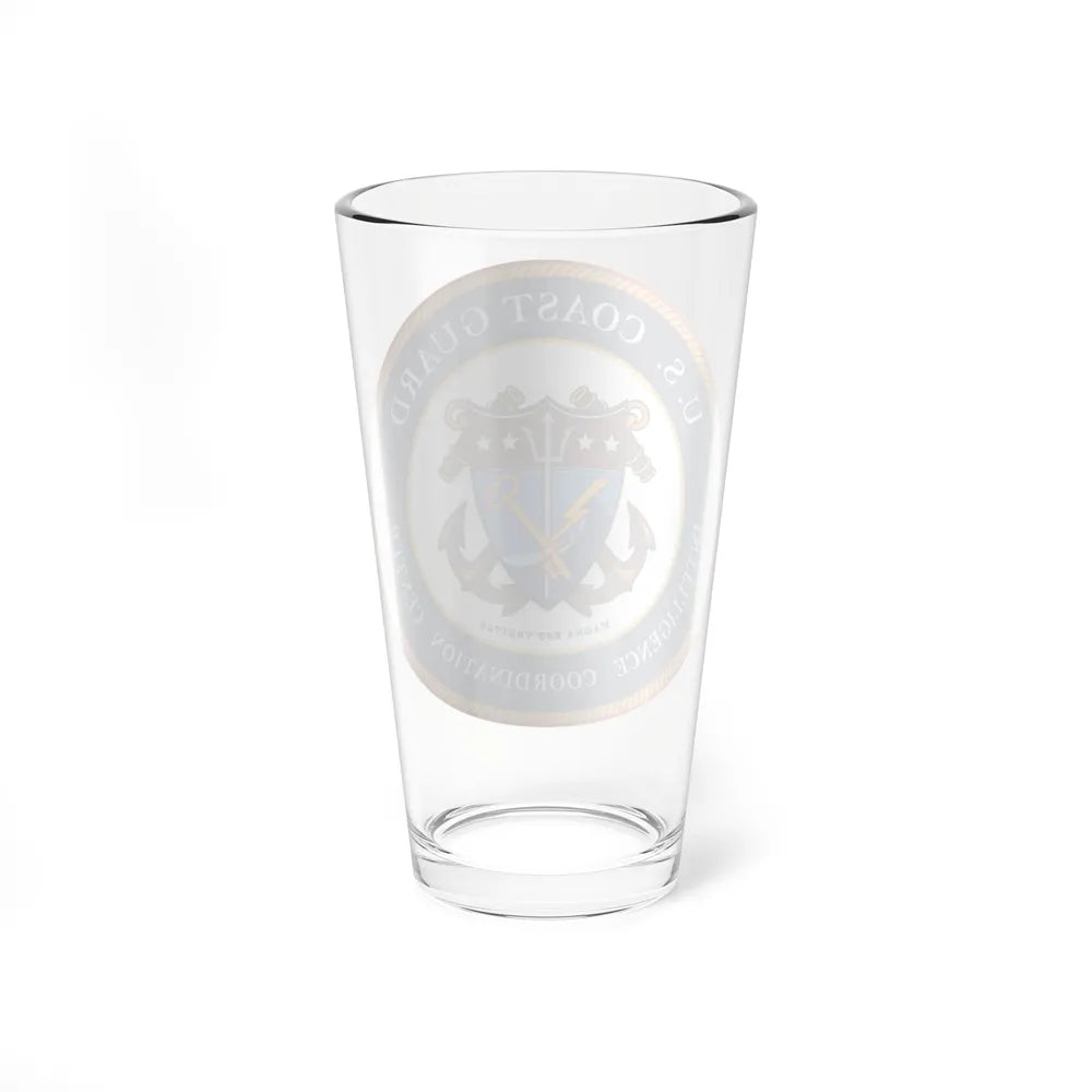 USCG Intelligence Coordination Center (U.S. Coast Guard) Pint Glass 16oz-Go Mug Yourself