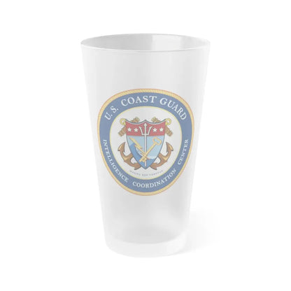 USCG Intelligence Coordination Center (U.S. Coast Guard) Frosted Pint Glass 16oz Default Title - Go Mug Yourself