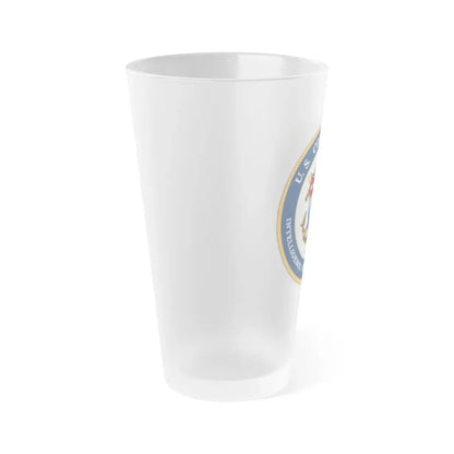 USCG Intelligence Coordination Center (U.S. Coast Guard) Frosted Pint Glass 16oz - Go Mug Yourself