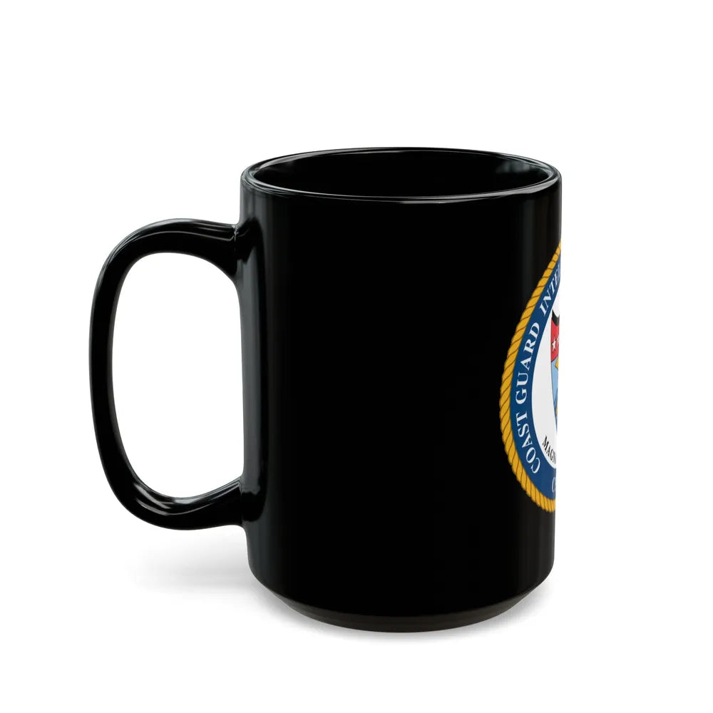 USCG Intelligence Coordination Ctr (U.S. Coast Guard) Black Coffee Mug-Go Mug Yourself