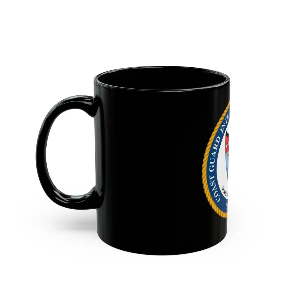 USCG Intelligence Coordination Ctr (U.S. Coast Guard) Black Coffee Mug-Go Mug Yourself