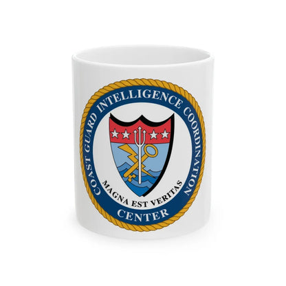 USCG Intelligence Coordination Ctr (U.S. Coast Guard) White Coffee Mug-11oz-Go Mug Yourself