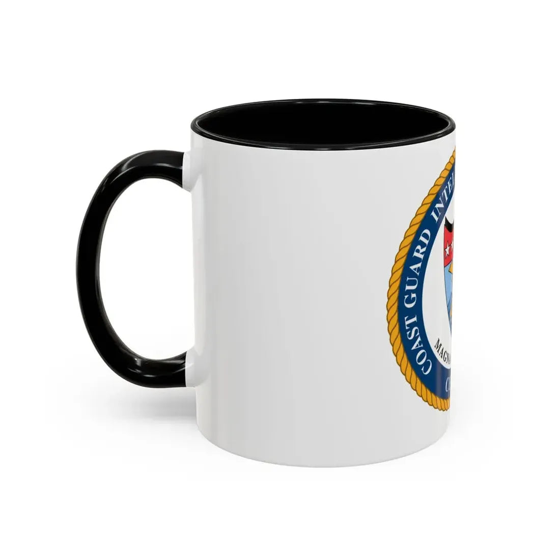 USCG Intelligence Coordination Ctr (U.S. Coast Guard) Accent Coffee Mug - Go Mug Yourself