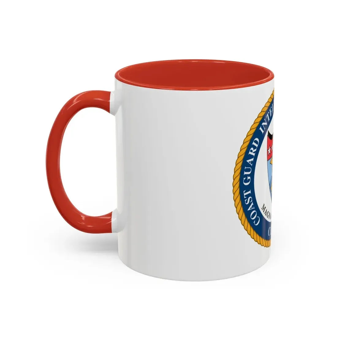 USCG Intelligence Coordination Ctr (U.S. Coast Guard) Accent Coffee Mug - Go Mug Yourself