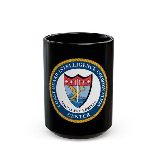 USCG Intelligence Coordination Ctr (U.S. Coast Guard) Black Coffee Mug 15oz - Go Mug Yourself