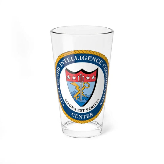 USCG Intelligence Coordination Ctr (U.S. Coast Guard) Pint Glass 16oz 16oz - Go Mug Yourself