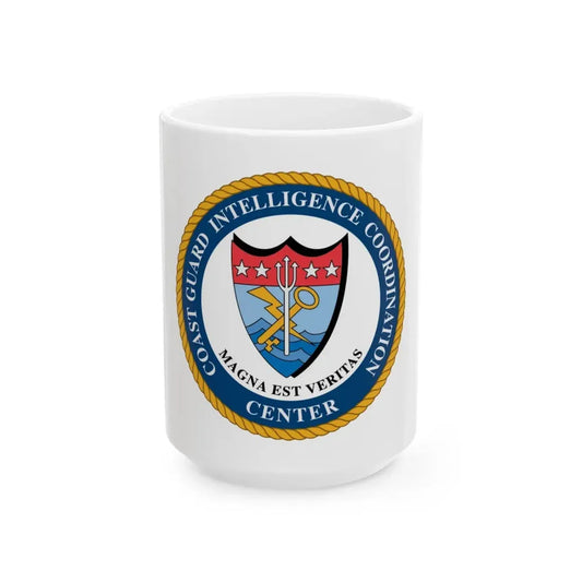 USCG Intelligence Coordination Ctr (U.S. Coast Guard) White Coffee Mug 15oz - Go Mug Yourself