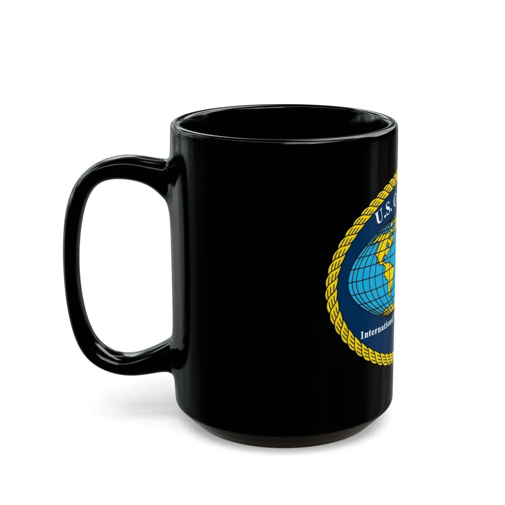 USCG International Port Security Program (U.S. Coast Guard) Black Coffee Mug-Go Mug Yourself