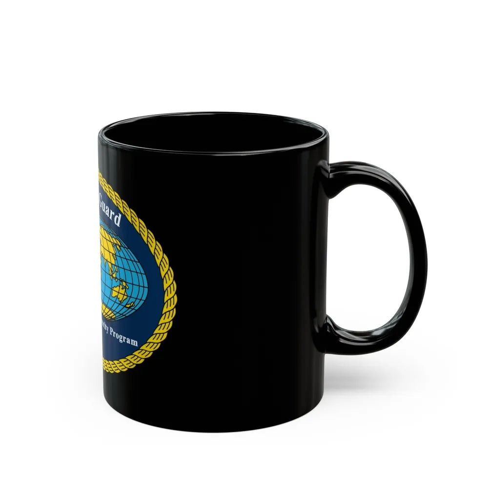 USCG International Port Security Program (U.S. Coast Guard) Black Coffee Mug-Go Mug Yourself