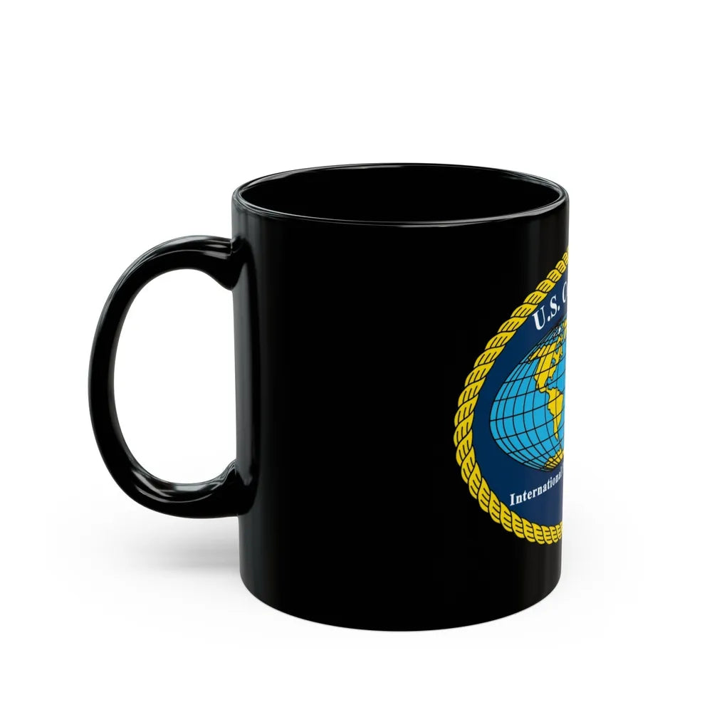 USCG International Port Security Program (U.S. Coast Guard) Black Coffee Mug-Go Mug Yourself