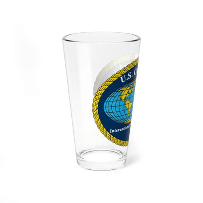 USCG International Port Security Program (U.S. Coast Guard) Pint Glass 16oz-Go Mug Yourself