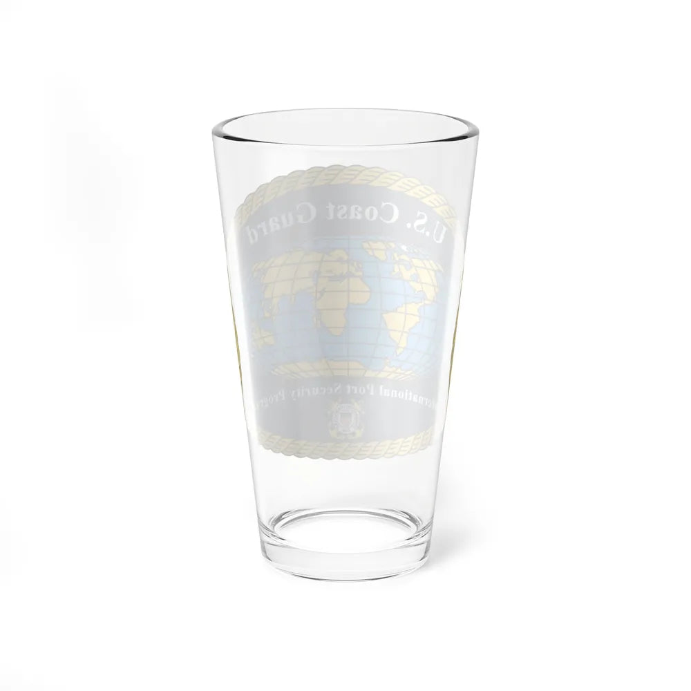 USCG International Port Security Program (U.S. Coast Guard) Pint Glass 16oz-Go Mug Yourself