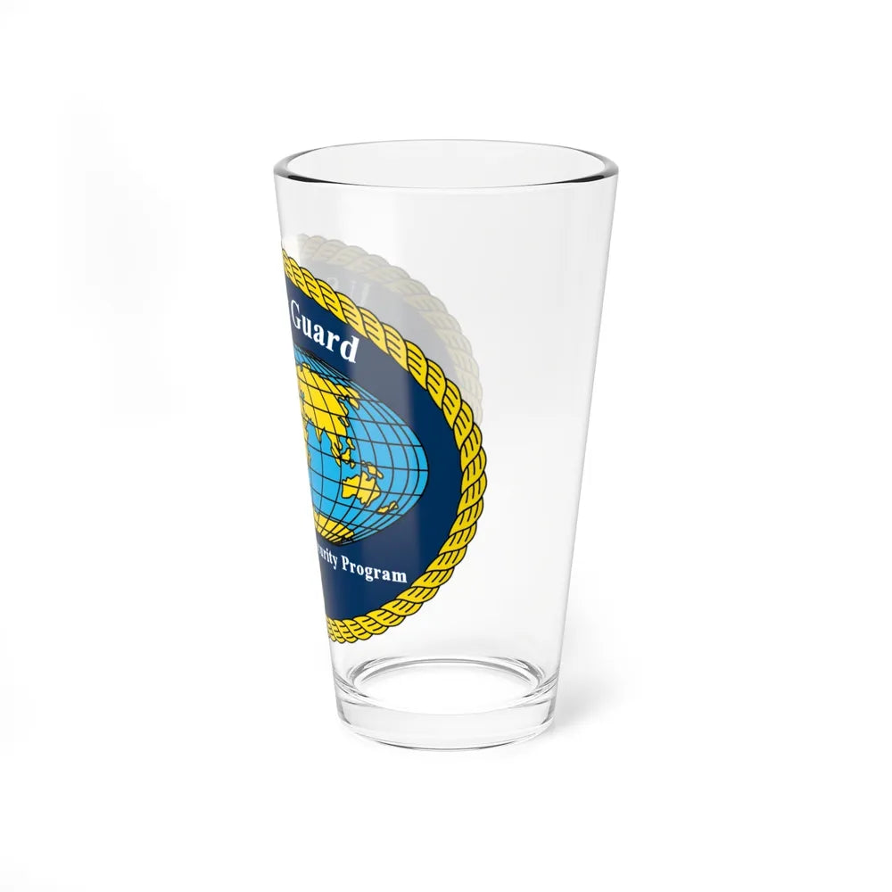 USCG International Port Security Program (U.S. Coast Guard) Pint Glass 16oz-Go Mug Yourself