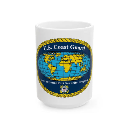 USCG International Port Security Program (U.S. Coast Guard) White Coffee Mug-15oz-Go Mug Yourself