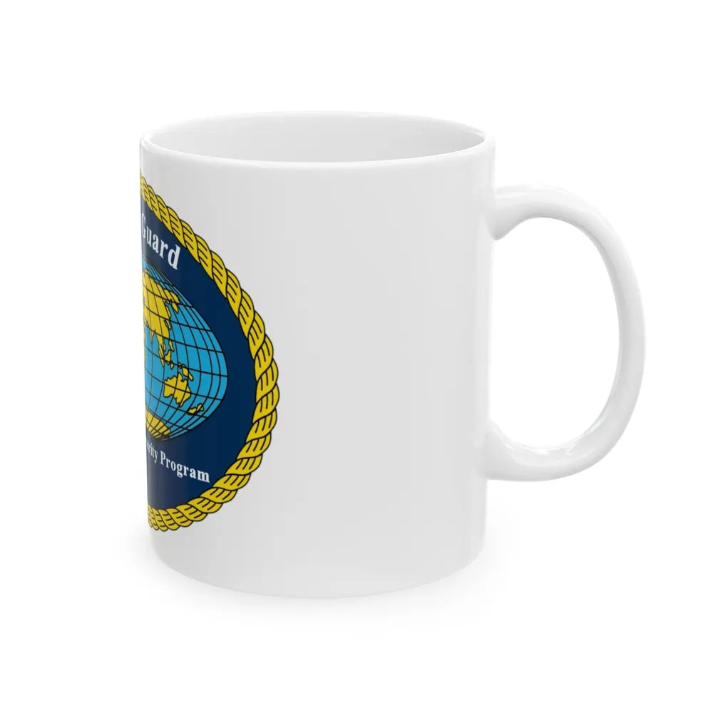 USCG International Port Security Program (U.S. Coast Guard) White Coffee Mug-Go Mug Yourself