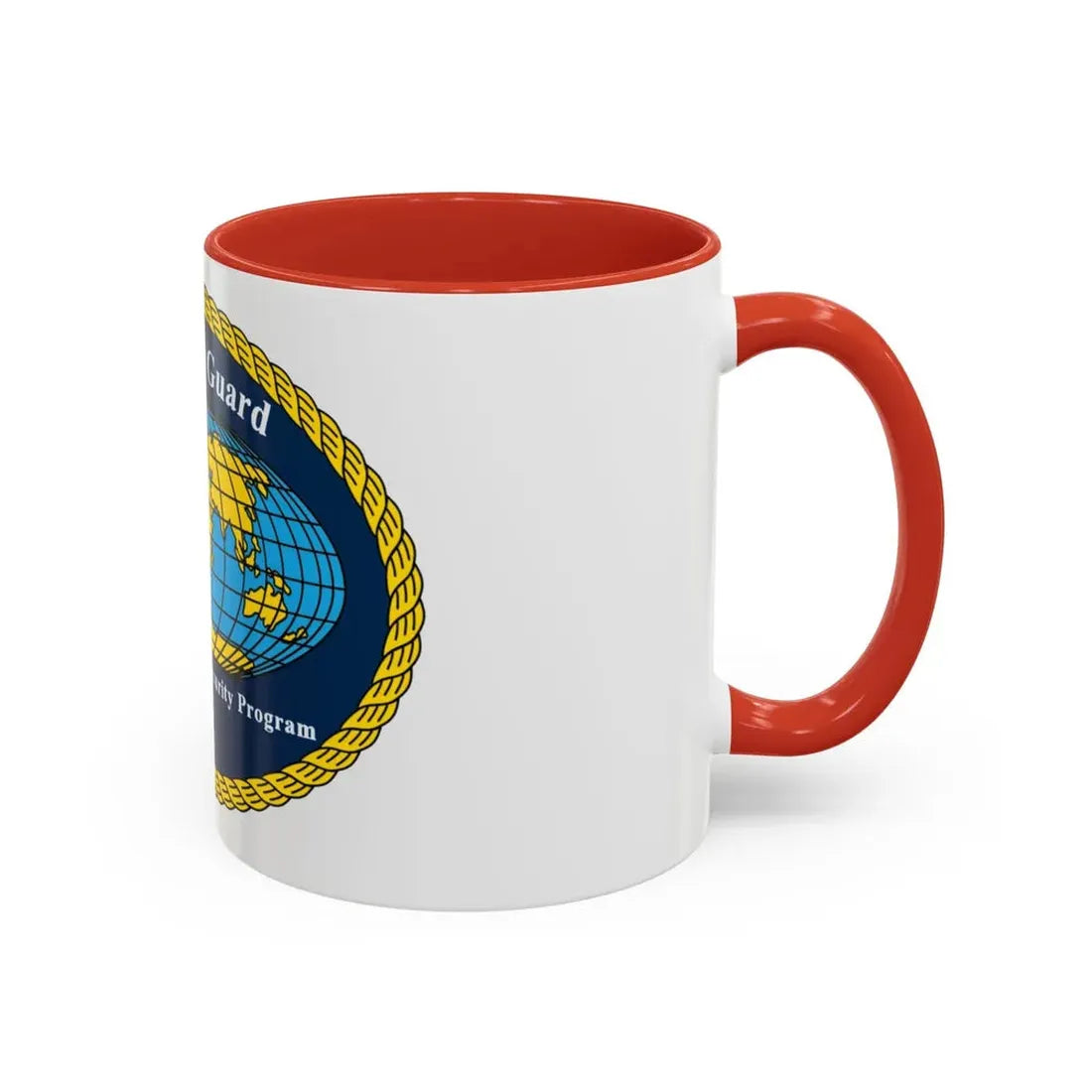 USCG International Port Security Program (U.S. Coast Guard) Accent Coffee Mug - Go Mug Yourself