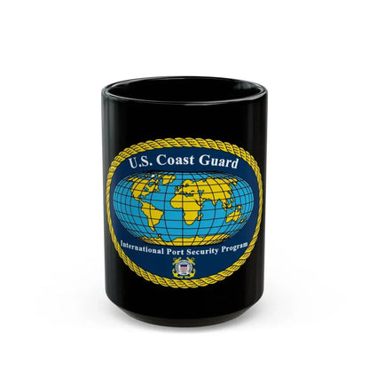 USCG International Port Security Program (U.S. Coast Guard) Black Coffee Mug 15oz - Go Mug Yourself