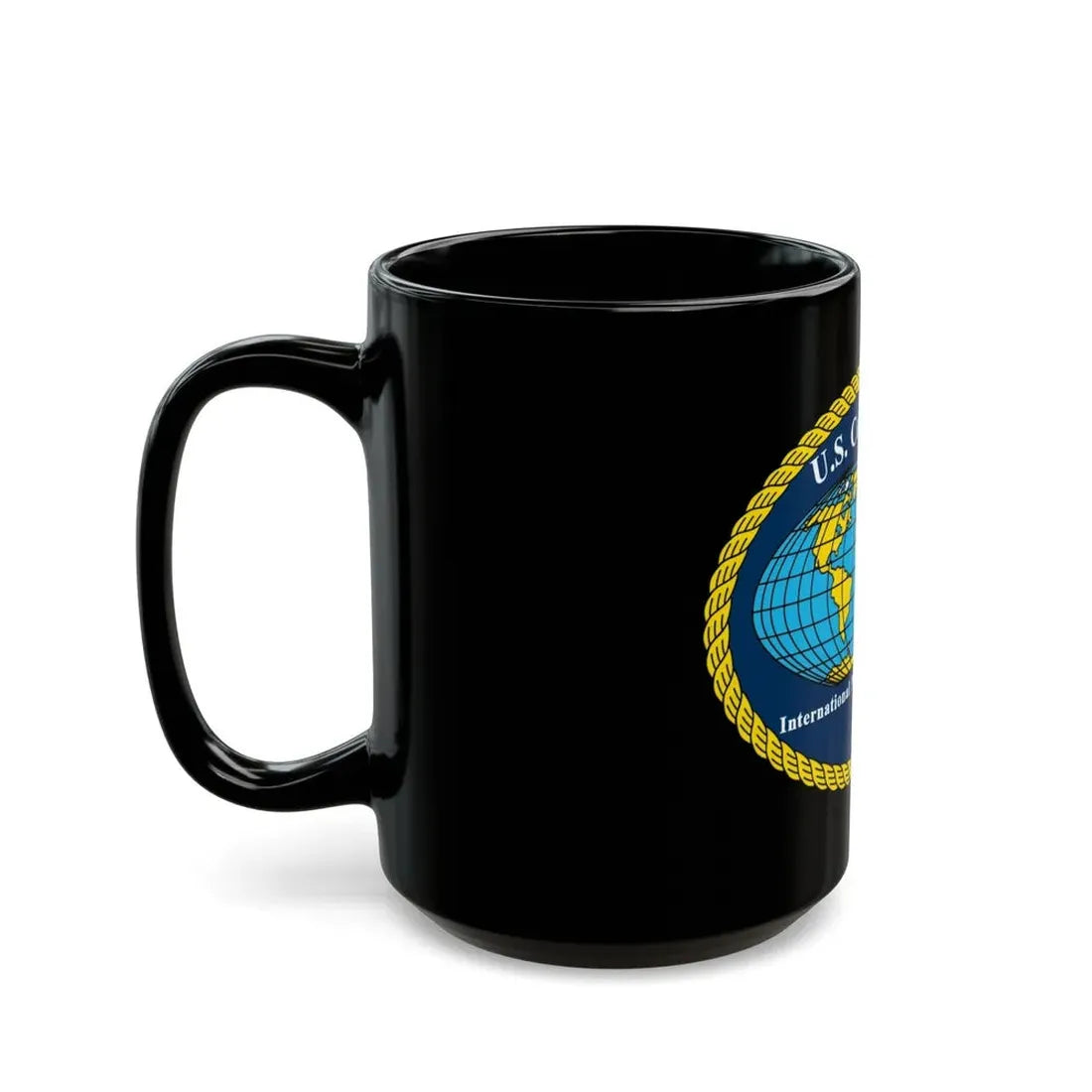 USCG International Port Security Program (U.S. Coast Guard) Black Coffee Mug - Go Mug Yourself