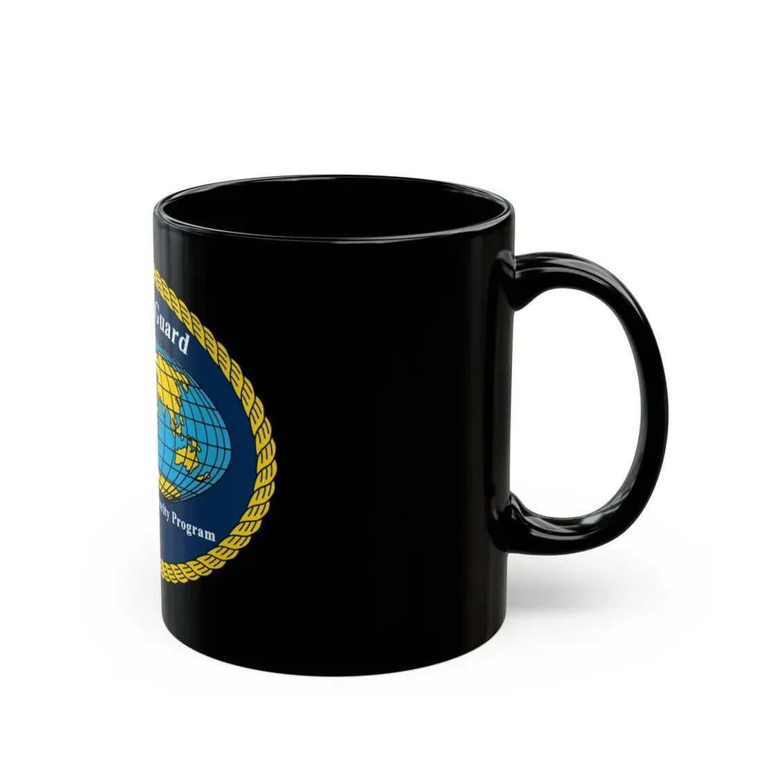 USCG International Port Security Program (U.S. Coast Guard) Black Coffee Mug - Go Mug Yourself