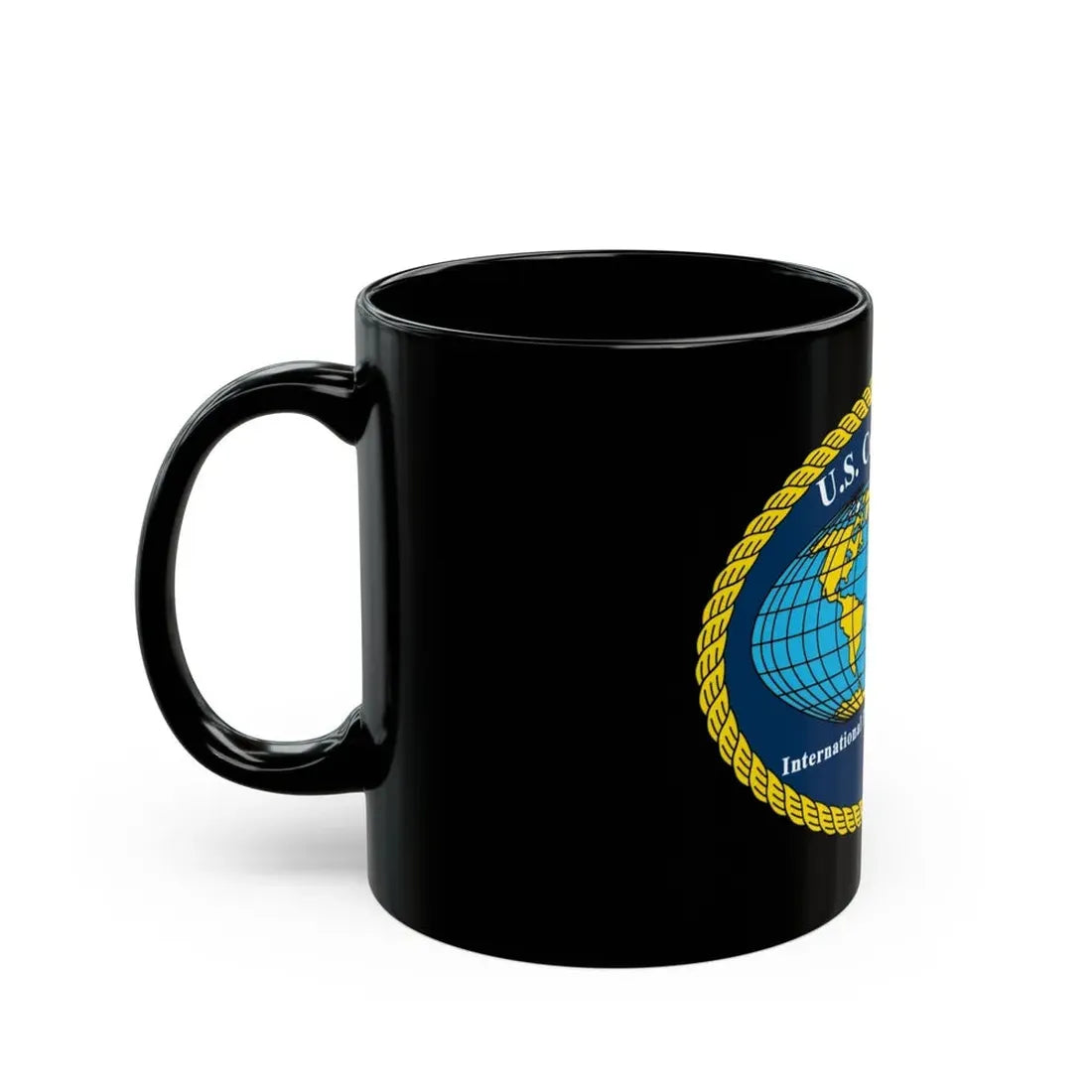 USCG International Port Security Program (U.S. Coast Guard) Black Coffee Mug - Go Mug Yourself