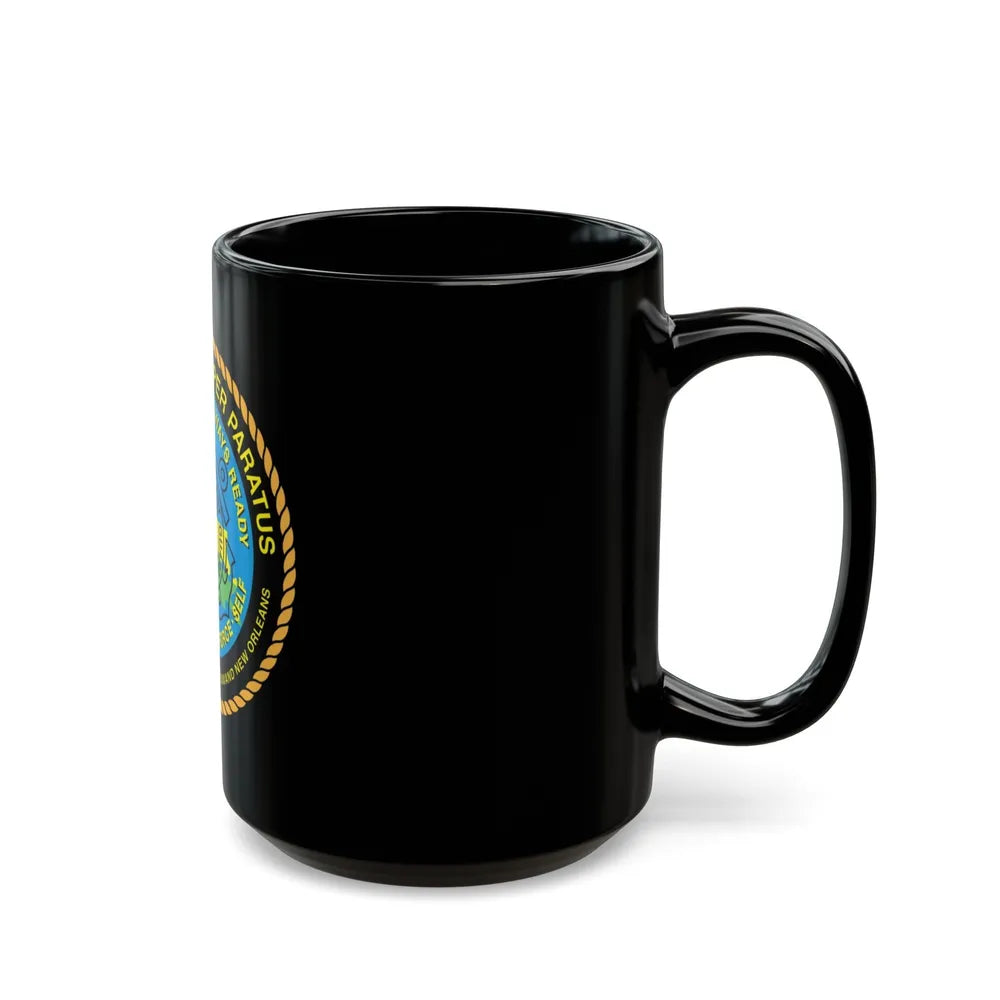 USCG ISC New Orleans (U.S. Coast Guard) Black Coffee Mug-Go Mug Yourself