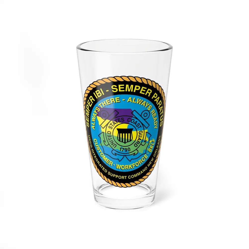 USCG ISC New Orleans (U.S. Coast Guard) Pint Glass 16oz-16oz-Go Mug Yourself