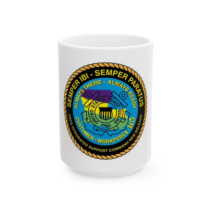 USCG ISC New Orleans (U.S. Coast Guard) White Coffee Mug-15oz-Go Mug Yourself