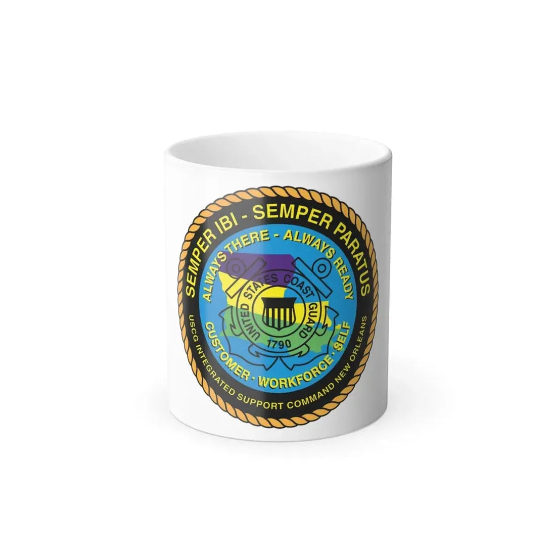 USCG ISC New Orleans (U.S. Coast Guard) Color Changing Coffee Mug 11oz - Go Mug Yourself