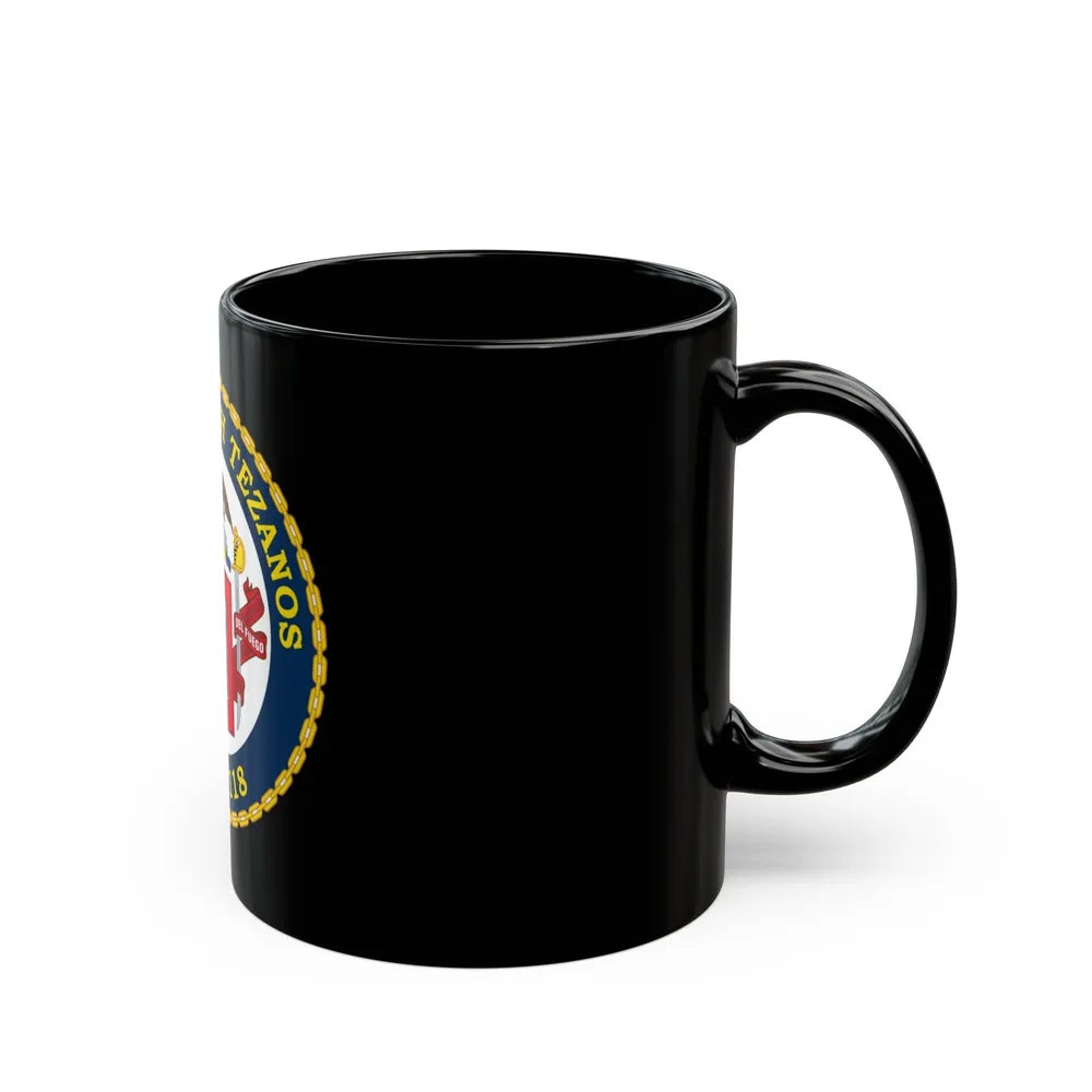 USCG Joseph Tezanos WPC 1118 (U.S. Coast Guard) Black Coffee Mug-Go Mug Yourself