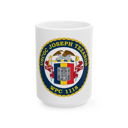 USCG Joseph Tezanos WPC 1118 (U.S. Coast Guard) White Coffee Mug-15oz-Go Mug Yourself