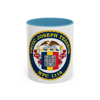 USCG Joseph Tezanos WPC 1118 (U.S. Coast Guard) Accent Coffee Mug 11oz Light Blue - Go Mug Yourself